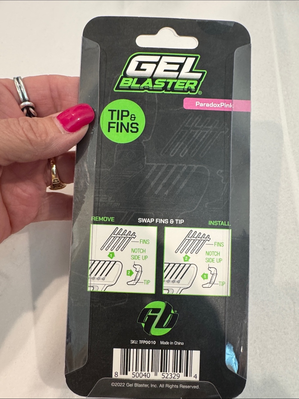 Gel Blaster Paradox Pink Tip & Fins Accessory - Pink - Picture 2 of 3